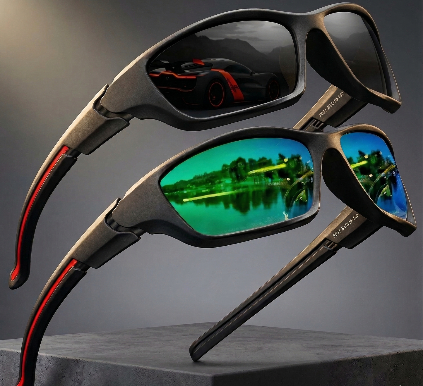 Ocliq Studio | Gafas deportivas polarizadas 2x1